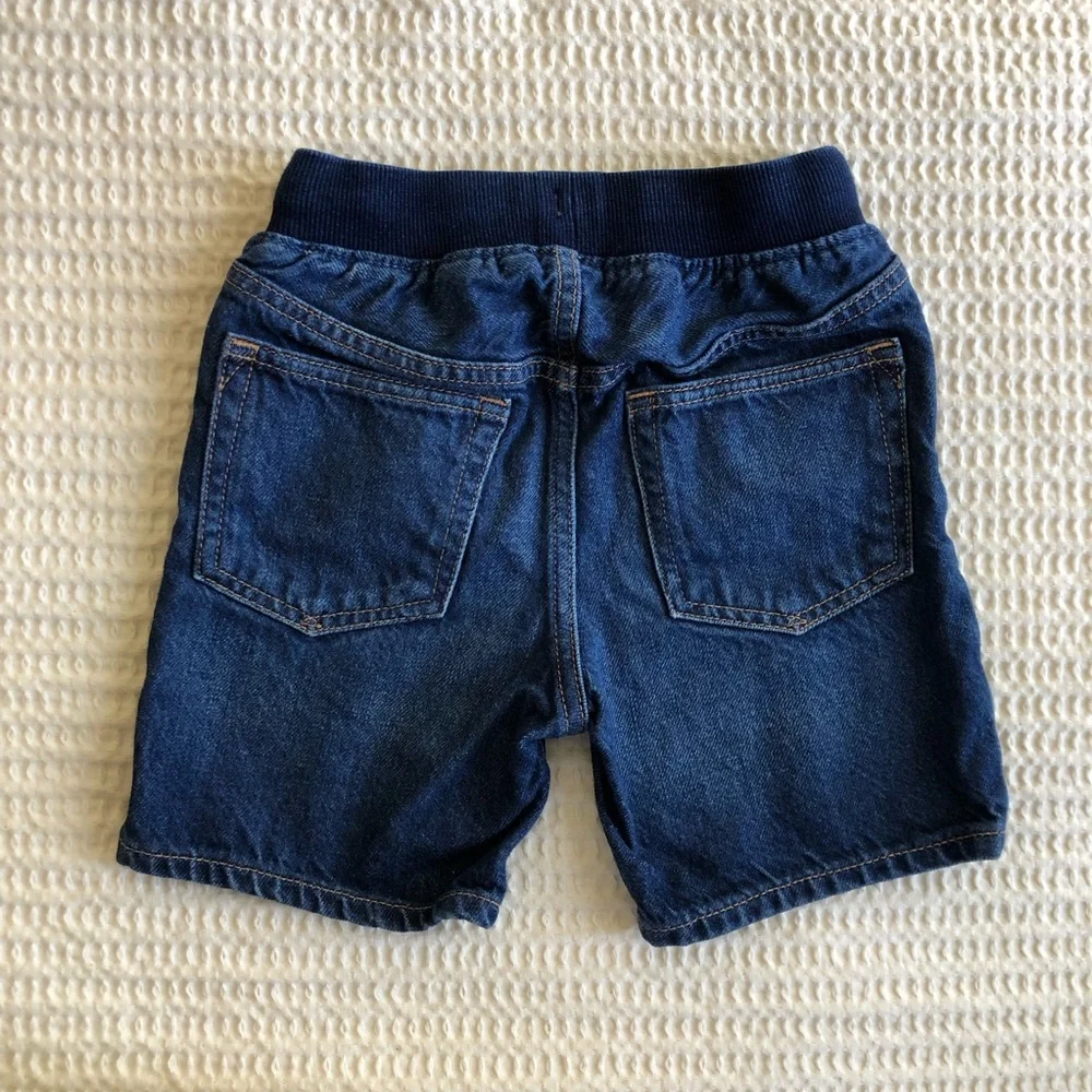 GAP Kid’s Navy Denim Knit Waist Shorts Size 5T